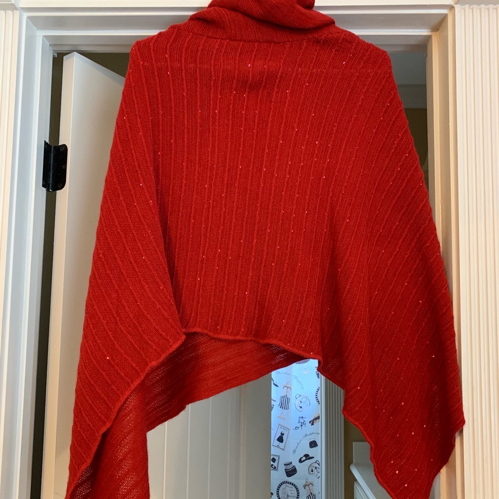 Women’s Sparkle Sweater Poncho